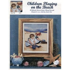 Cross Stitch Chart - Design Connection - Children Playing on the Beach